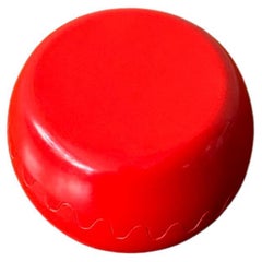 Alan Fletcher Space Age Red Melamine Clam Ashtray Spain 1970s NOS Design Objects