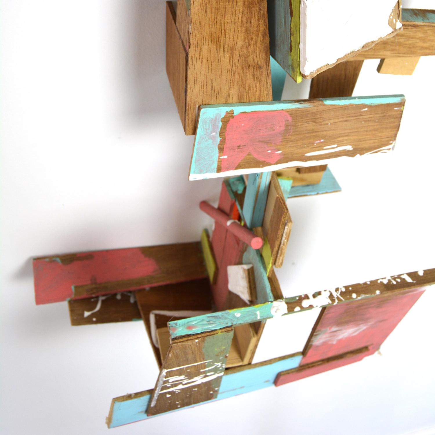 PS #34 (Up Down Up): Assemblage Wall Sculpture by Alan Franklin For Sale 2