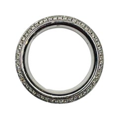 Alan Friedman 18K White Gold Sapphire and Diamond Eternity Band