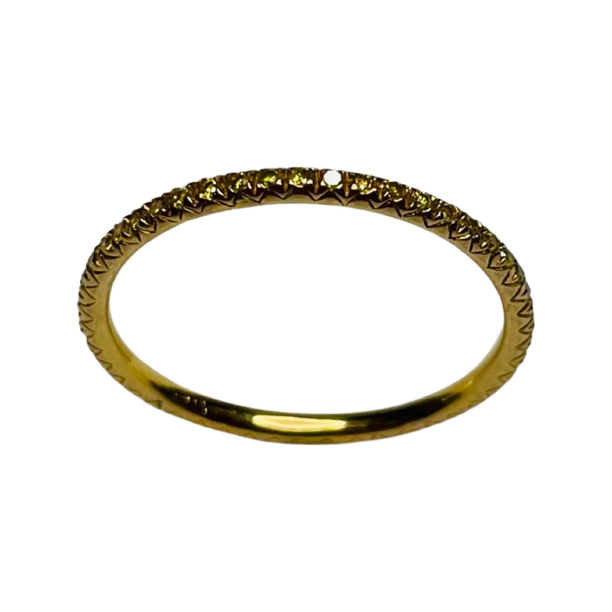 Alan Friedman: 18 Karat Gelbgold Eternity-Ring, extravagante intensive gelbe Diamanten im Zustand „Neu“ im Angebot in Kirkwood, MO