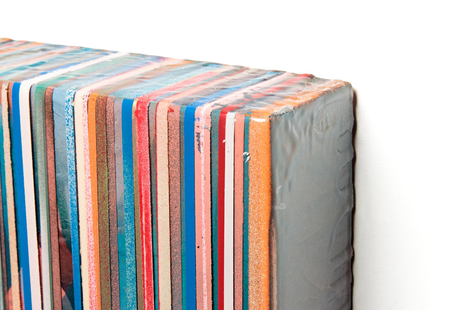 In painting, which Fulle has frequently explored as a sculptural tool, the physical nature of the paint is
exposed through an alchemic combination of materials. He pushes traditional painting to its limits and develops new and innovative methods of