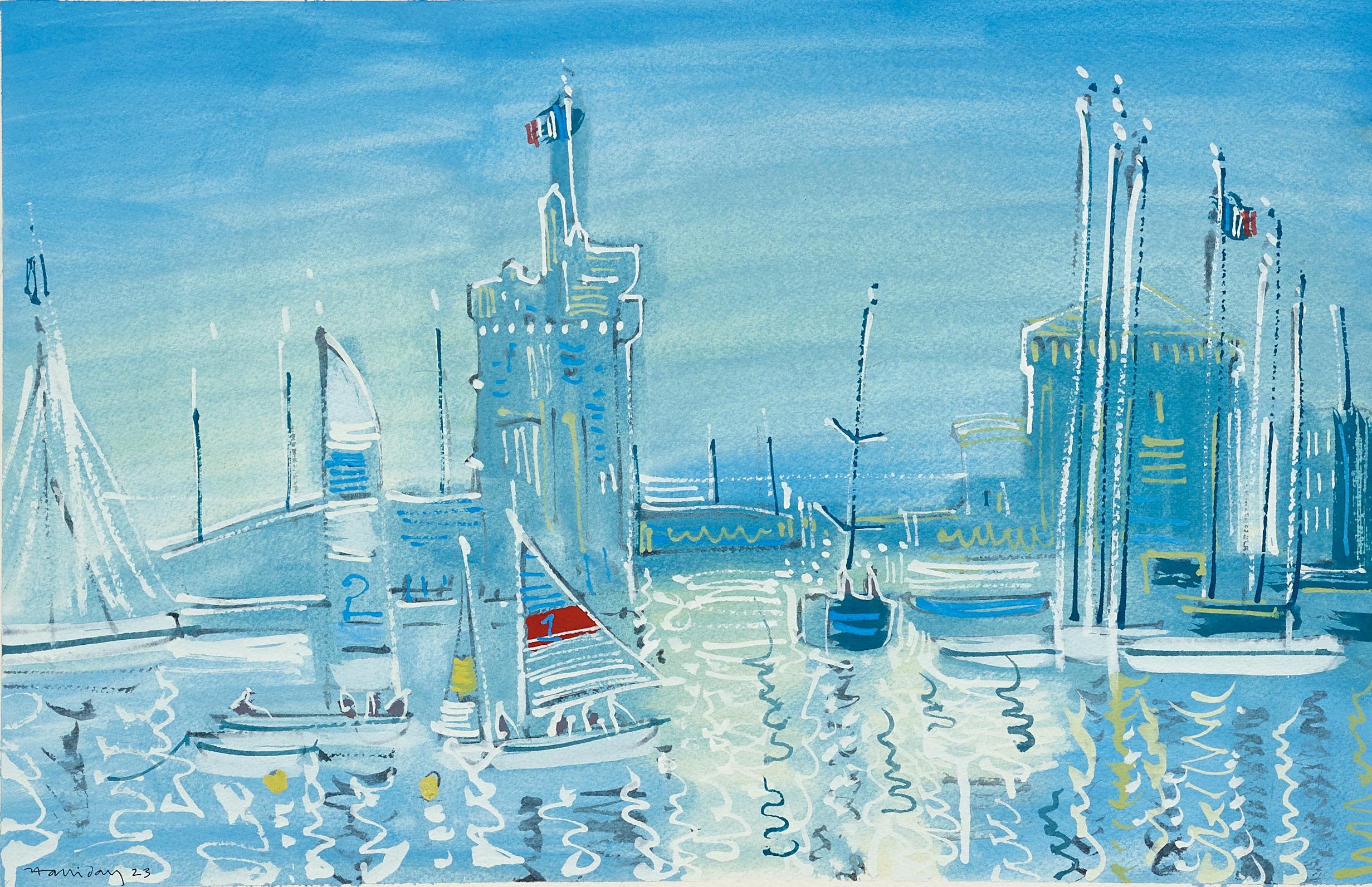 Eingang zum Hafen, la Rochelle Französische Landschaftsmalerei Boote, frankreich