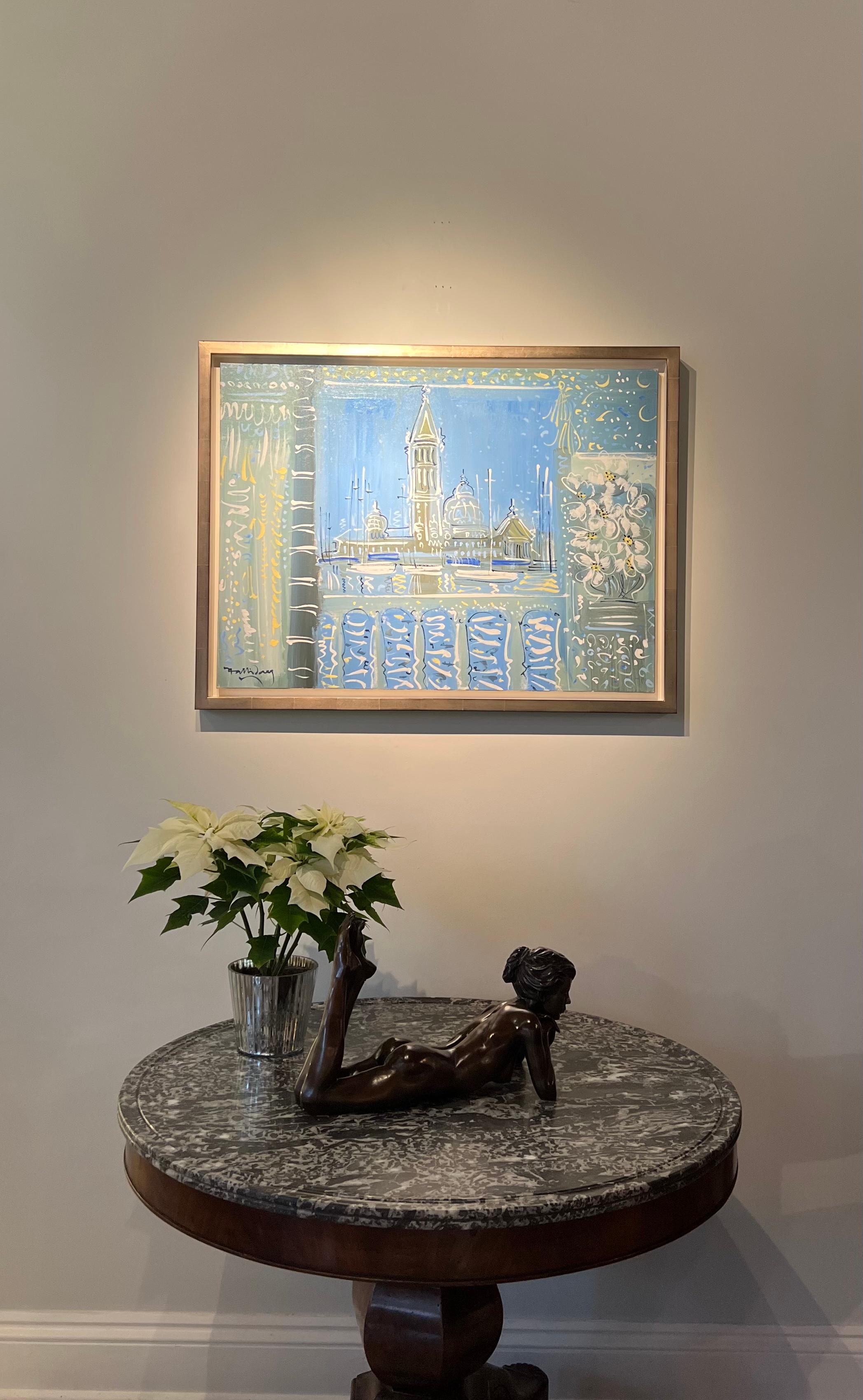From the Daniele, Venice Mediterranean landscape City Scape, Raoul Dufy (Abstrakter Impressionismus), Painting, von Alan Halliday