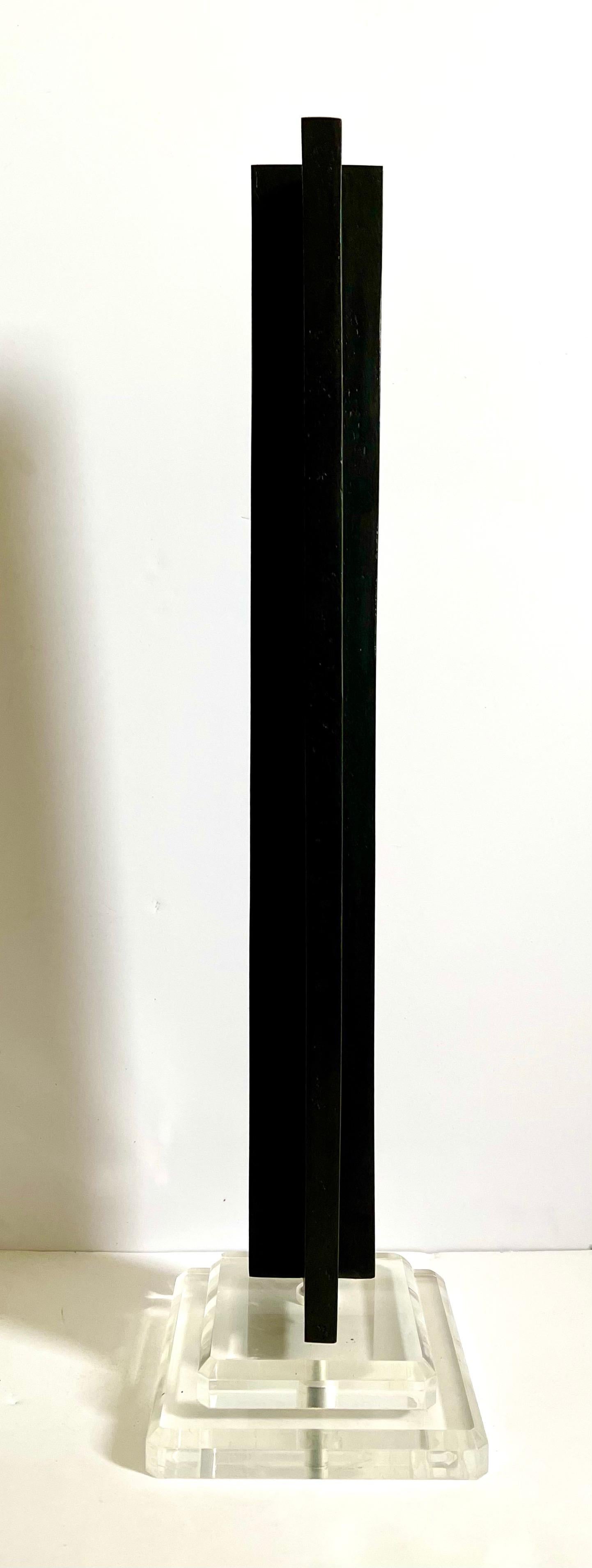 Scottish Abstract Contemporary Minimalist Art Bronze Sculpture Alan Johnston 2/2 For Sale 11