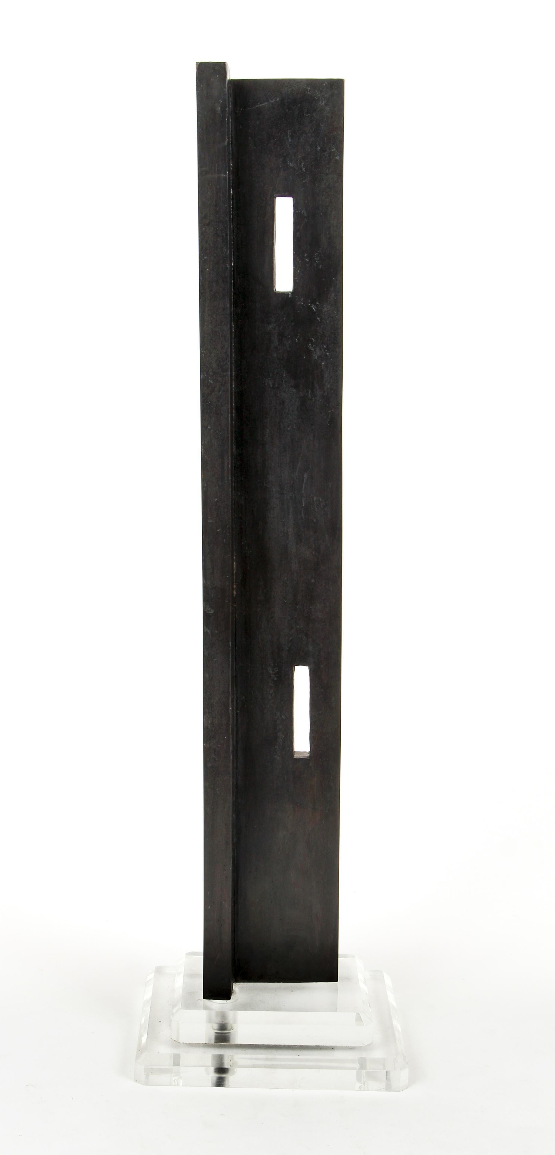Scottish Abstract Contemporary Minimalist Art Bronze Sculpture Alan Johnston 2/2 For Sale 1