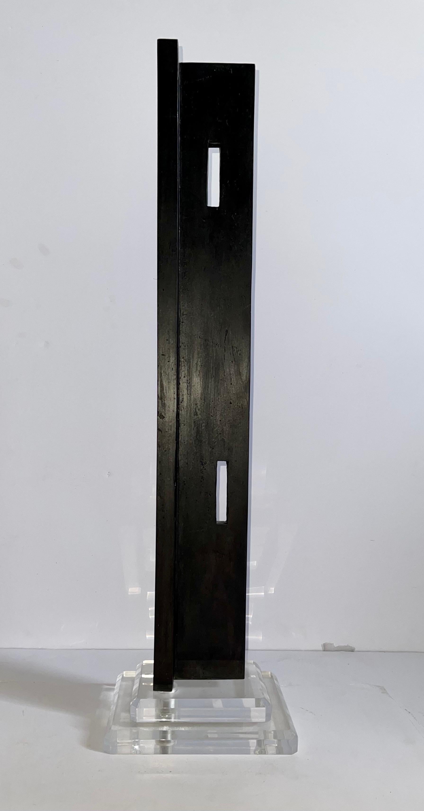 Scottish Abstract Contemporary Minimalist Art Bronze Sculpture Alan Johnston 2/2 For Sale 8
