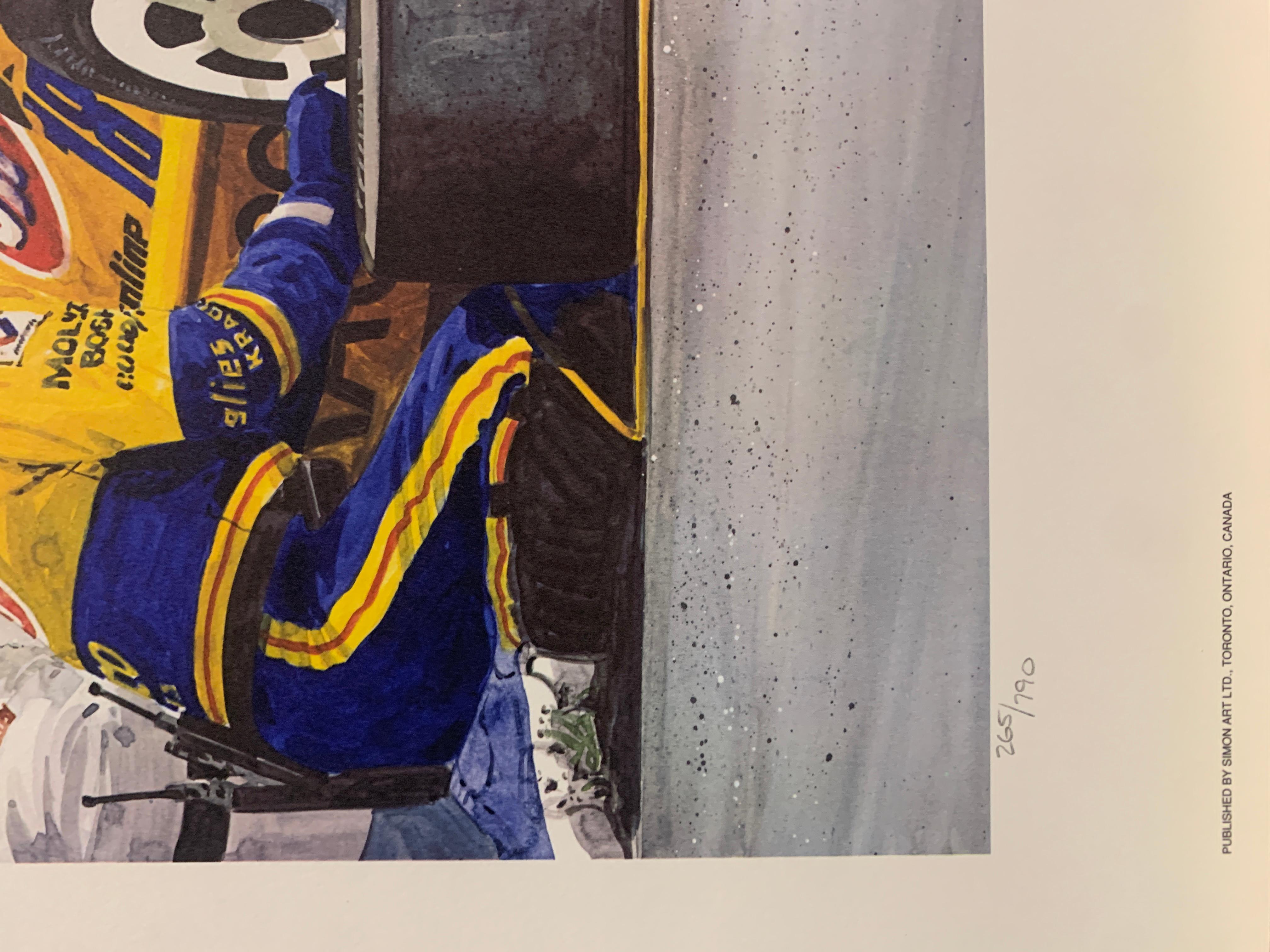Seconds Count - Beige Figurative Print by Alan Kingsland