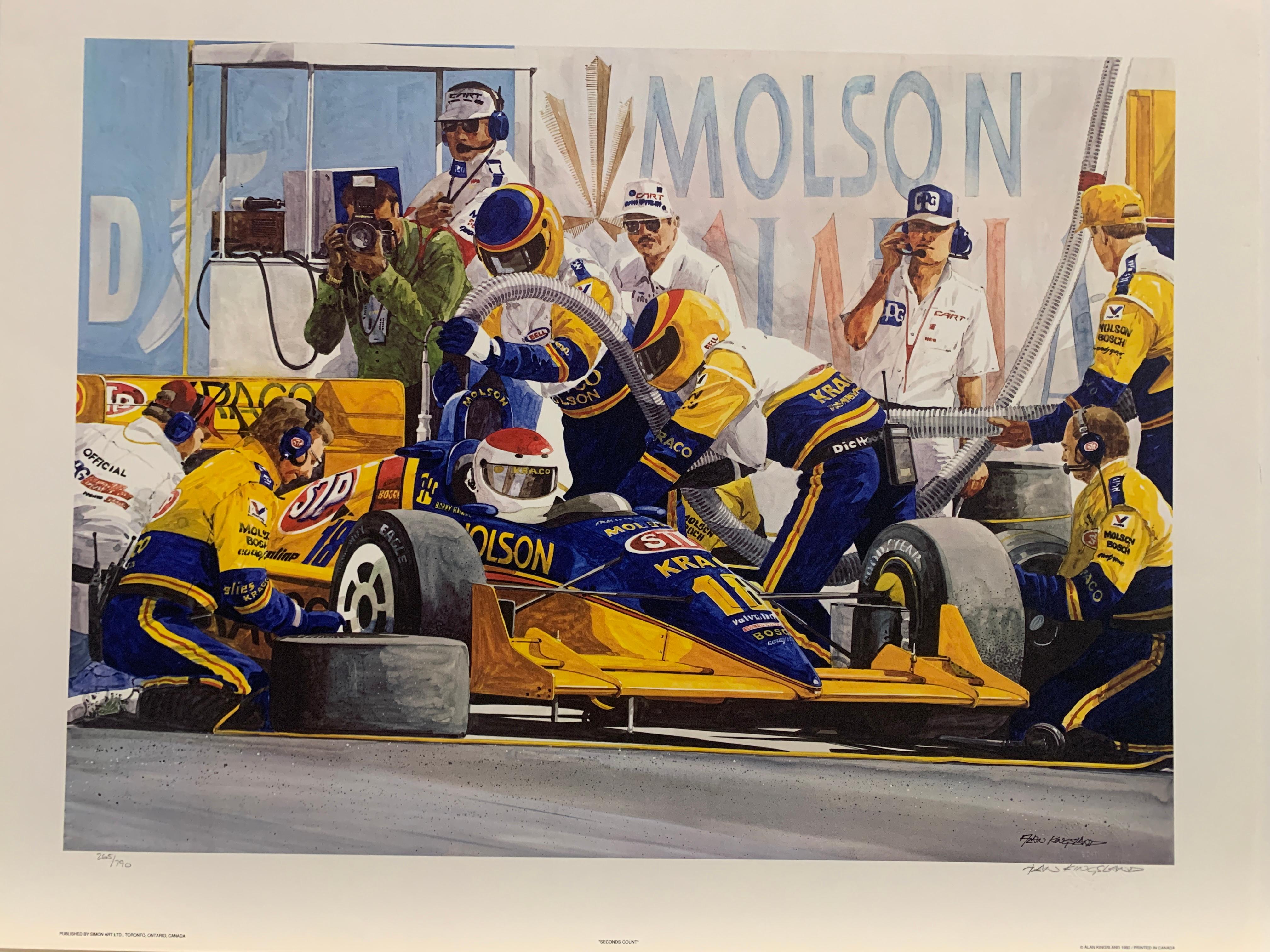 Alan Kingsland Figurative Print - Seconds Count