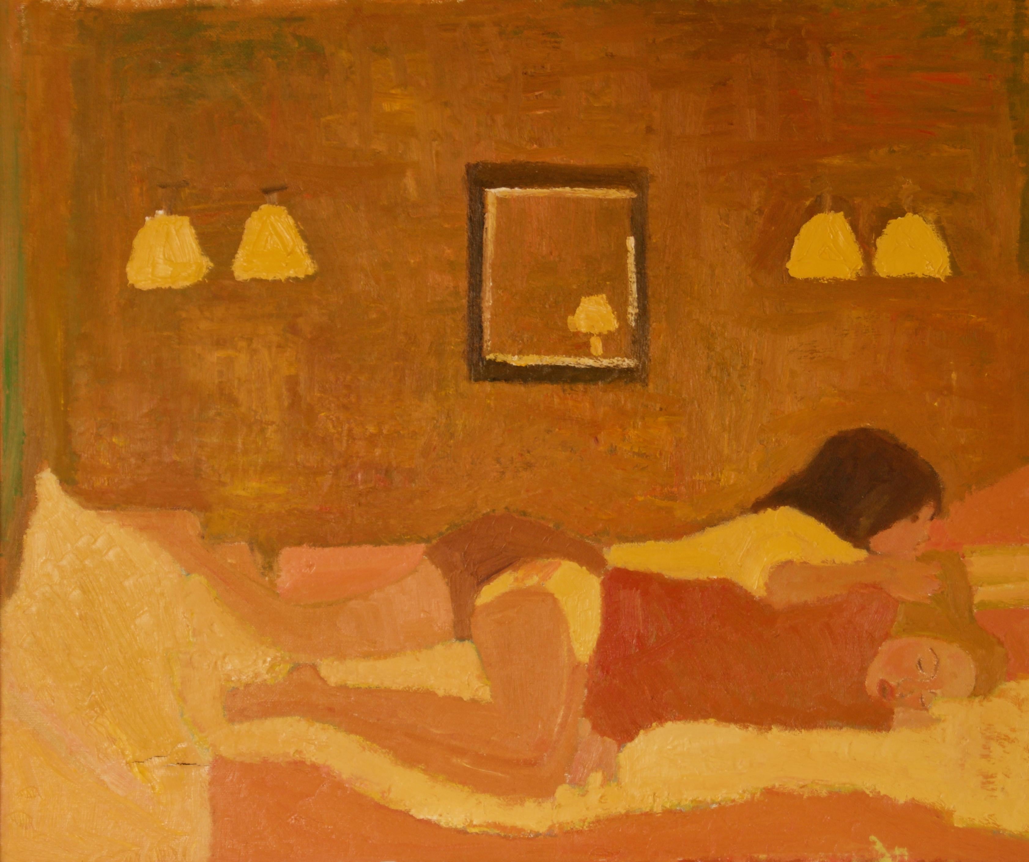 lesbian oil painting