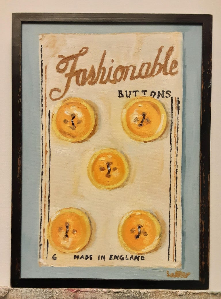 Alan Latter - Alan Latter, Fashionable Buttons, Trompe l'ceil still ...