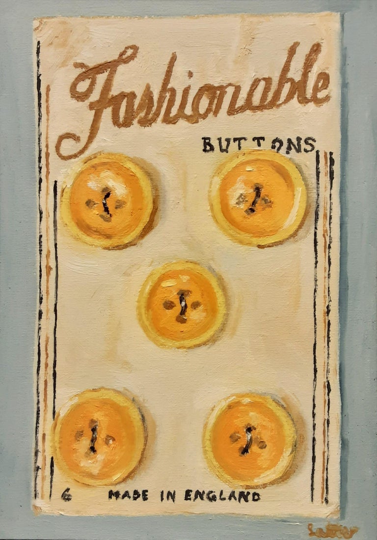 Alan Latter - Alan Latter, Fashionable Buttons, Trompe l'ceil still ...