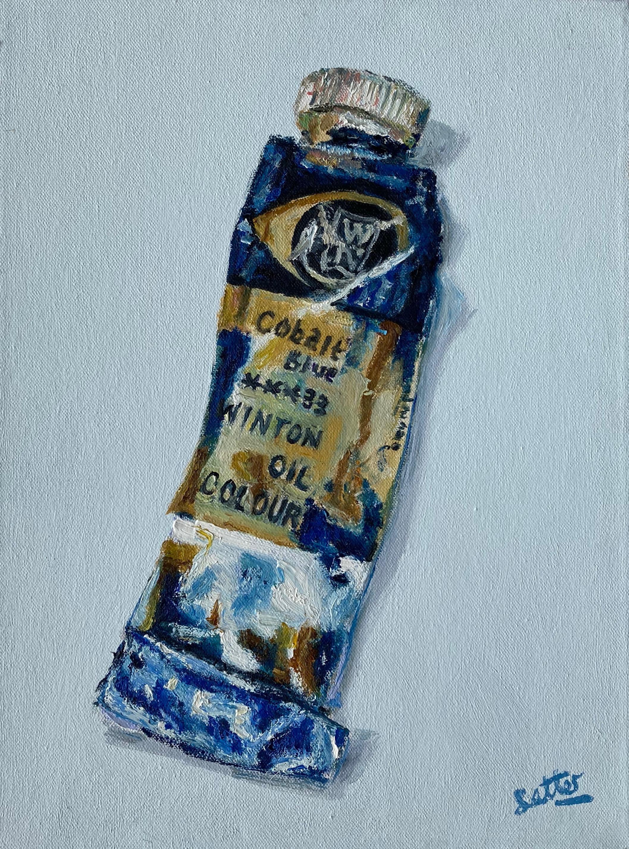 Alan Latter (nato nel 1961)
Blu cobalto
Firmato e datato 2021
Olio su tavola
16 x 12 pollici 
Non incorniciato

Un'affascinante natura morta che cattura i materiali di lavoro dell'artista.

Nato a Islington nel 1961, il lavoro di Alan Latter è
