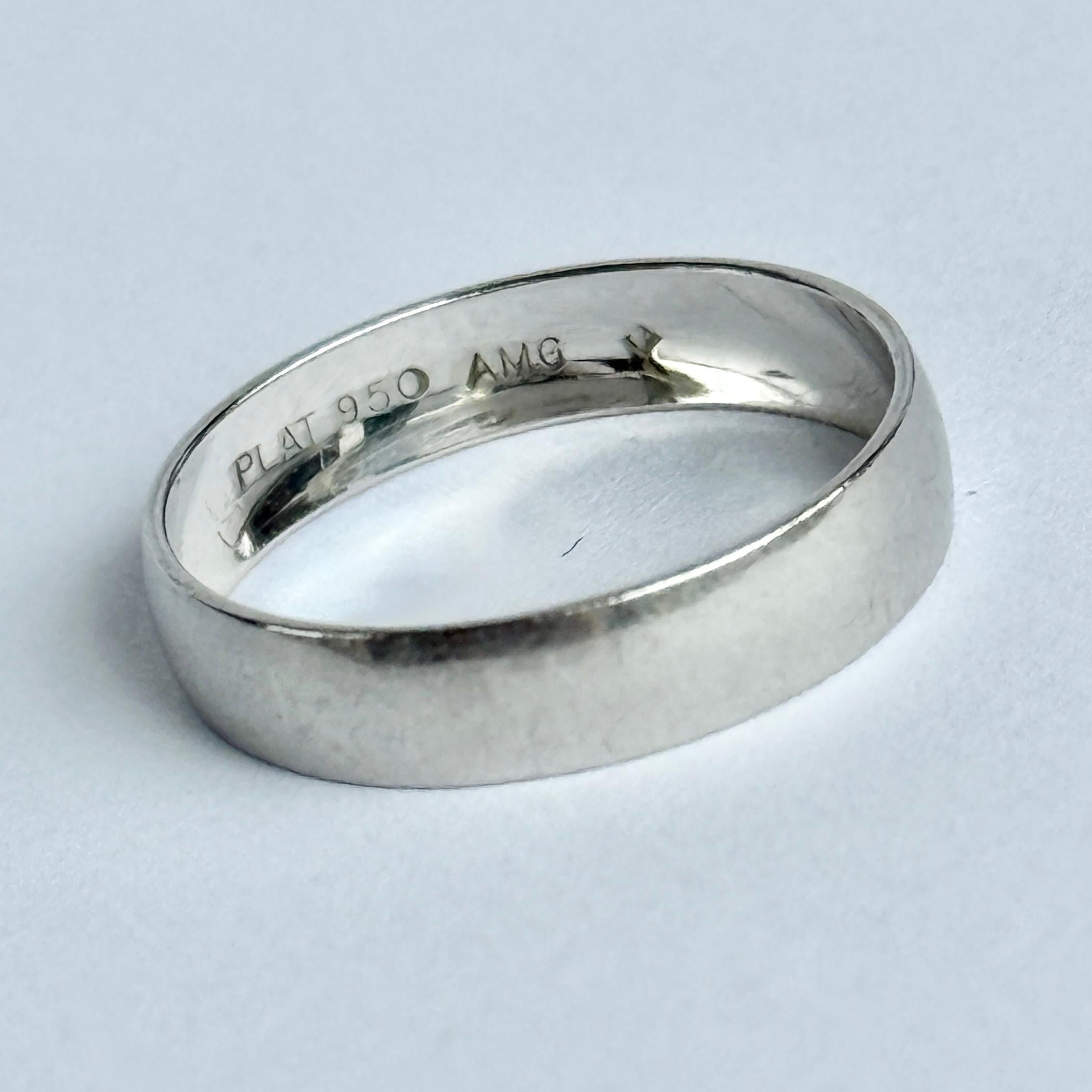 Moderne Alan Gard Platinum Band en vente
