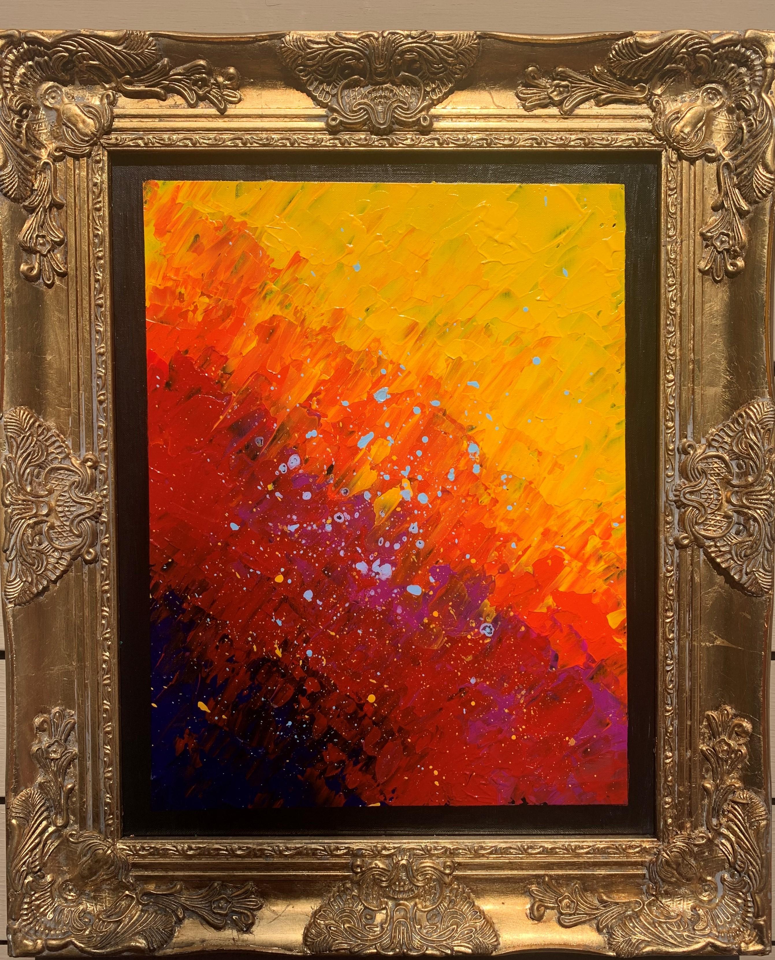 Pittura astratta originale su tela 