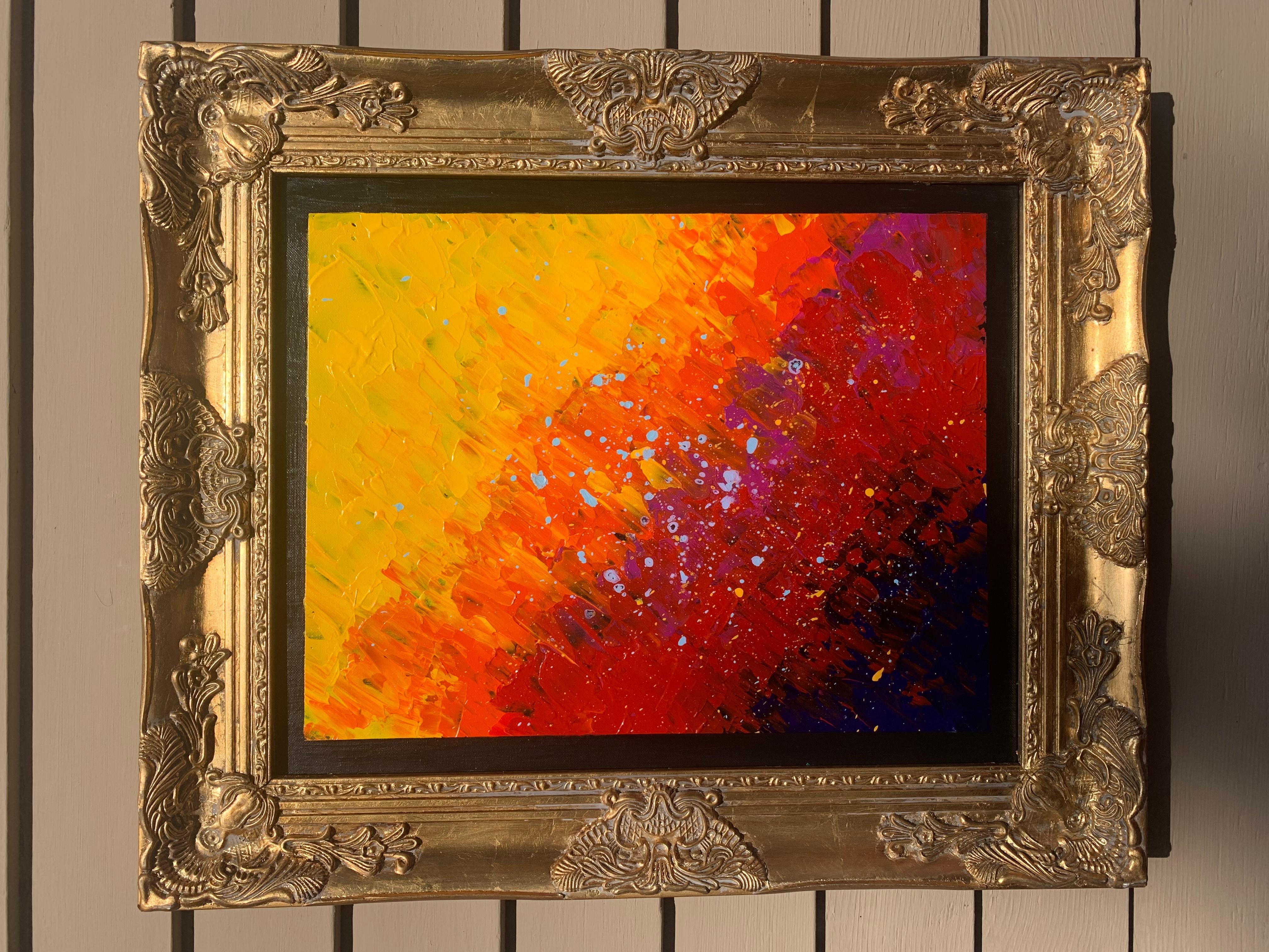 Pittura astratta originale su tela 