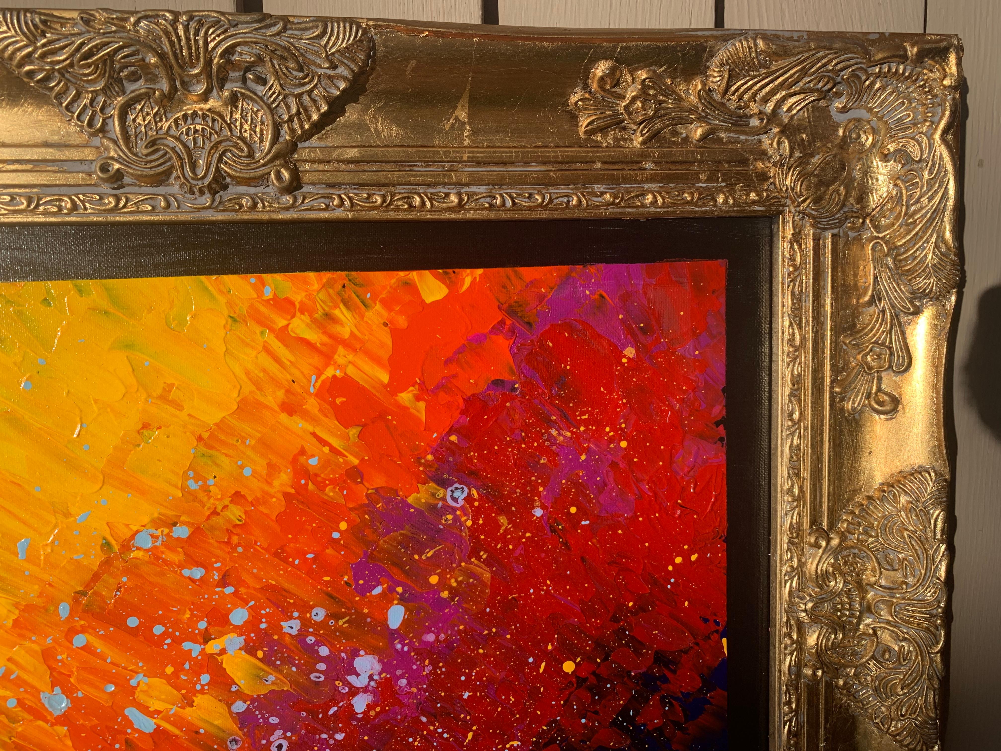 Pittura astratta originale su tela 