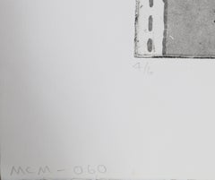 La plus haute maison, gravure à l'aquatinte géométrique d'Alan Parker