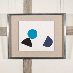 Ascending, Oil on Board, Relief Painting by Alan Reynolds, 1970