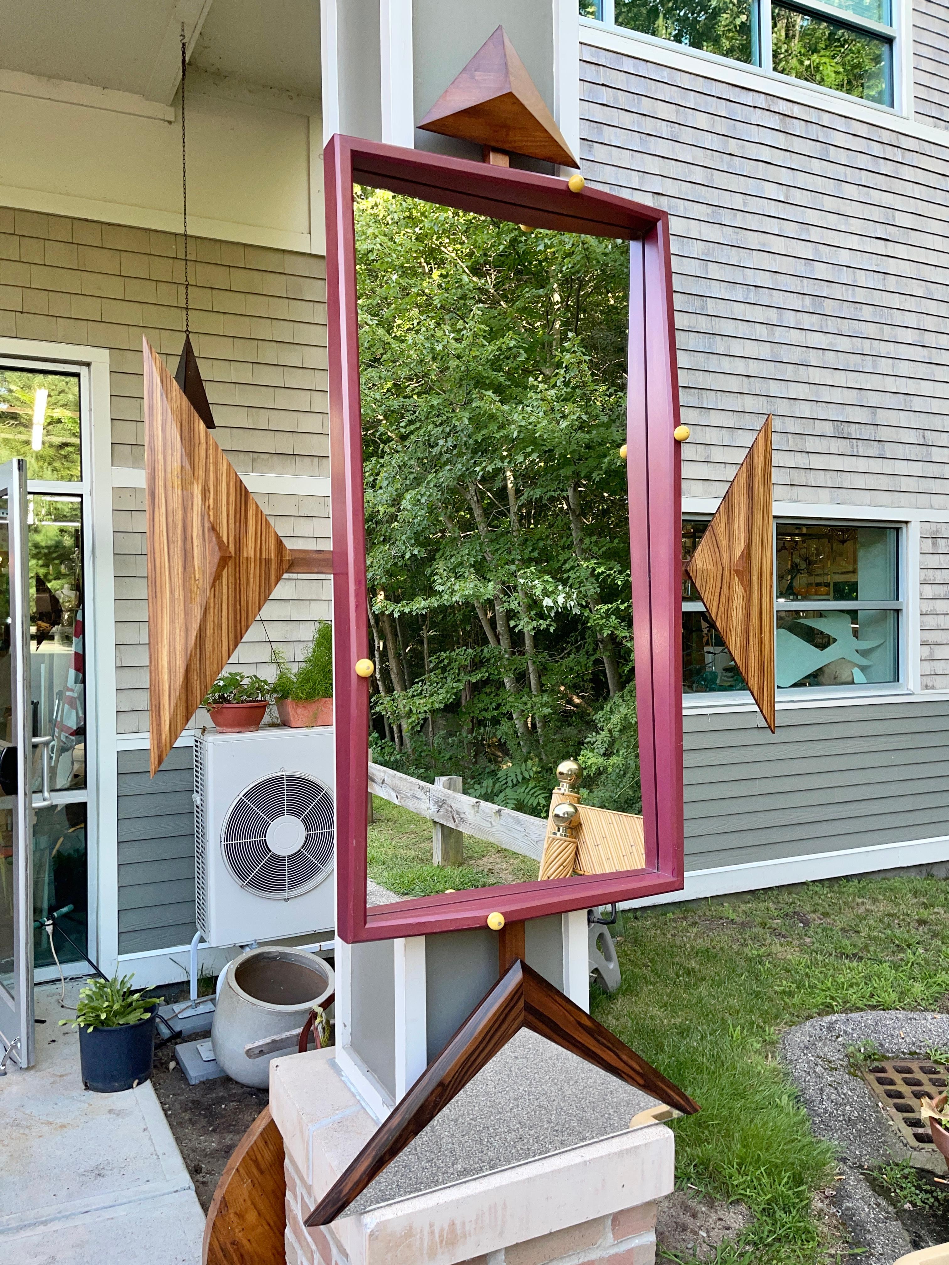 Alan S. Kushner Studio Craft Sculptural Wall Mirror For Sale 9