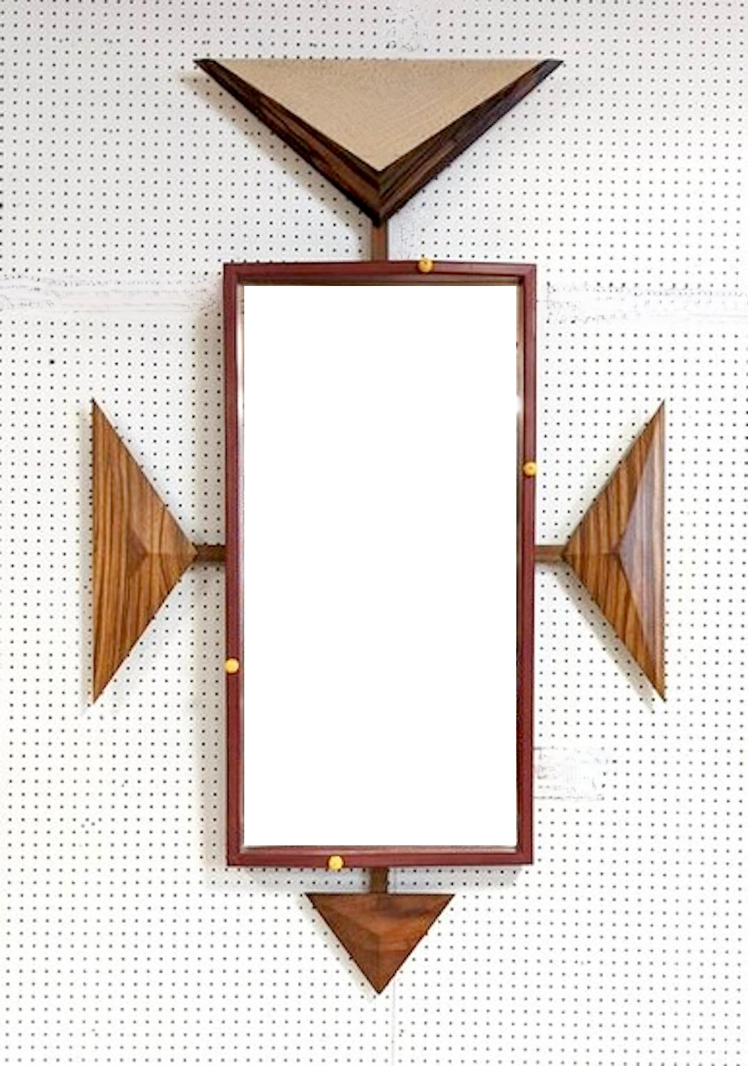 Alan S. Kushner Studio Craft Sculptural Wall Mirror For Sale 10
