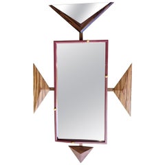 Retro Alan S. Kushner Studio Craft Sculptural Wall Mirror