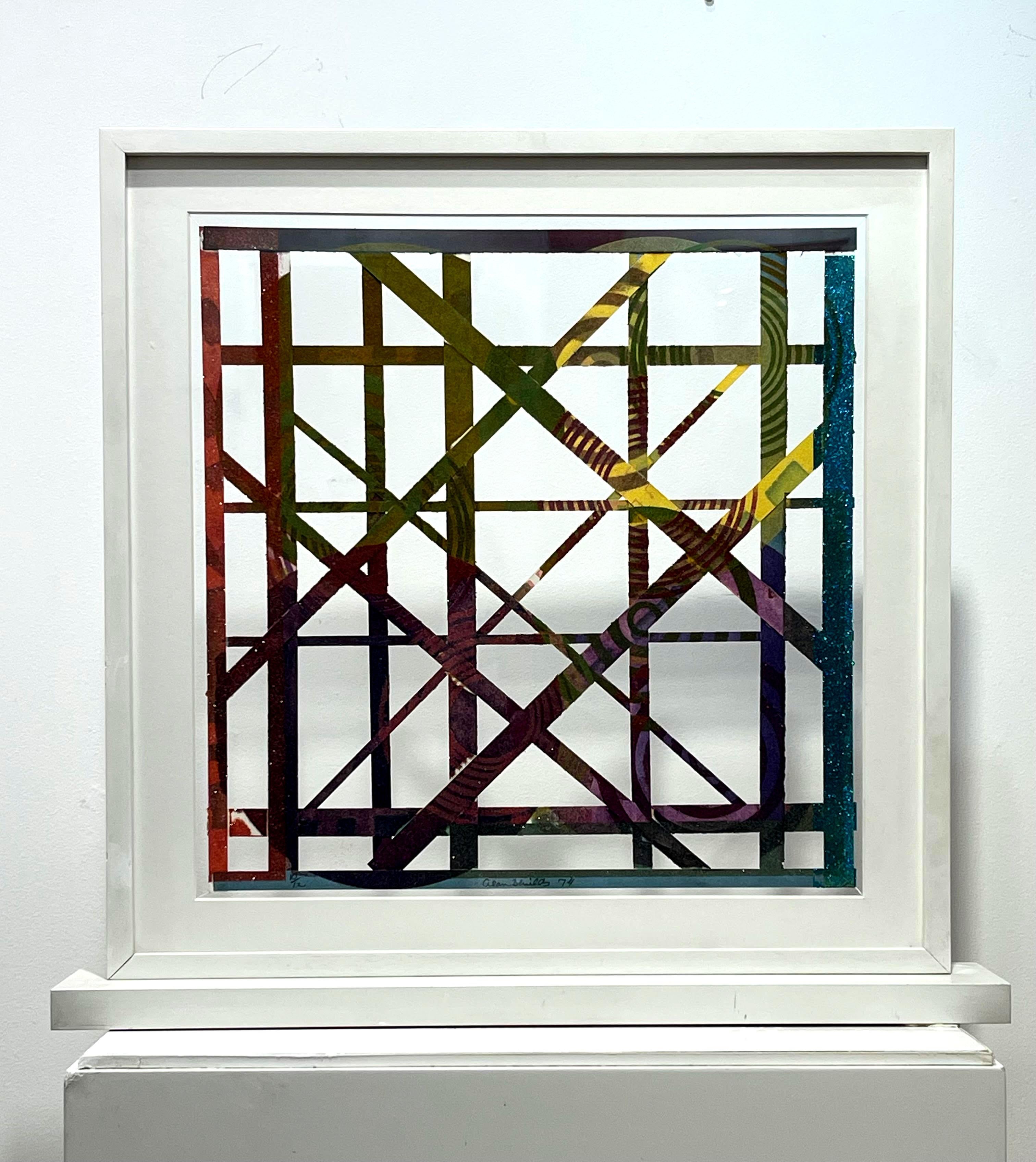 Alan Shields
Untitled double sided mixed media work, 1974
Mixed media: watercolor, string, and torn paper held in custom standing frame
Signed, dated, and numbered lower edge '10/12 Alan Shields 74'
Frame included

Signed, dated, and numbered lower