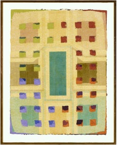Collage di astrazione geometrica a tecnica mista senza titolo