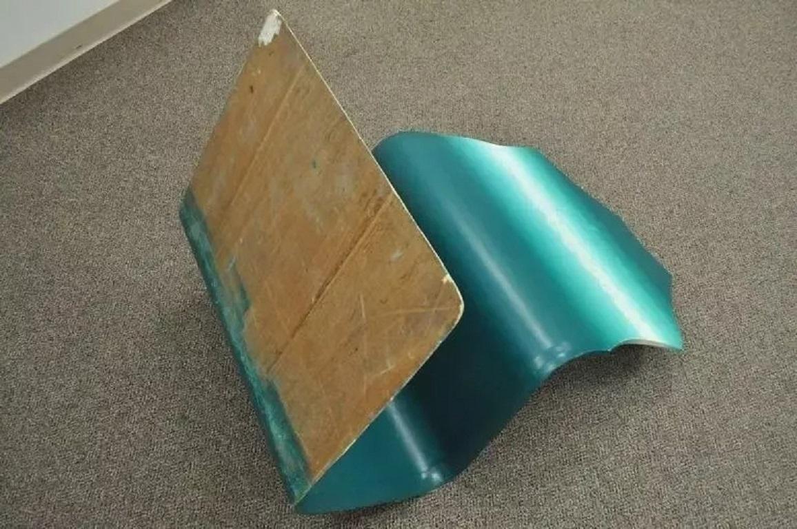 Alan Siegel 1985 Vintage Handbemalter Fisch- und Netzstuhl aus gebogenem Holz, vom Künstler signiert im Angebot 2