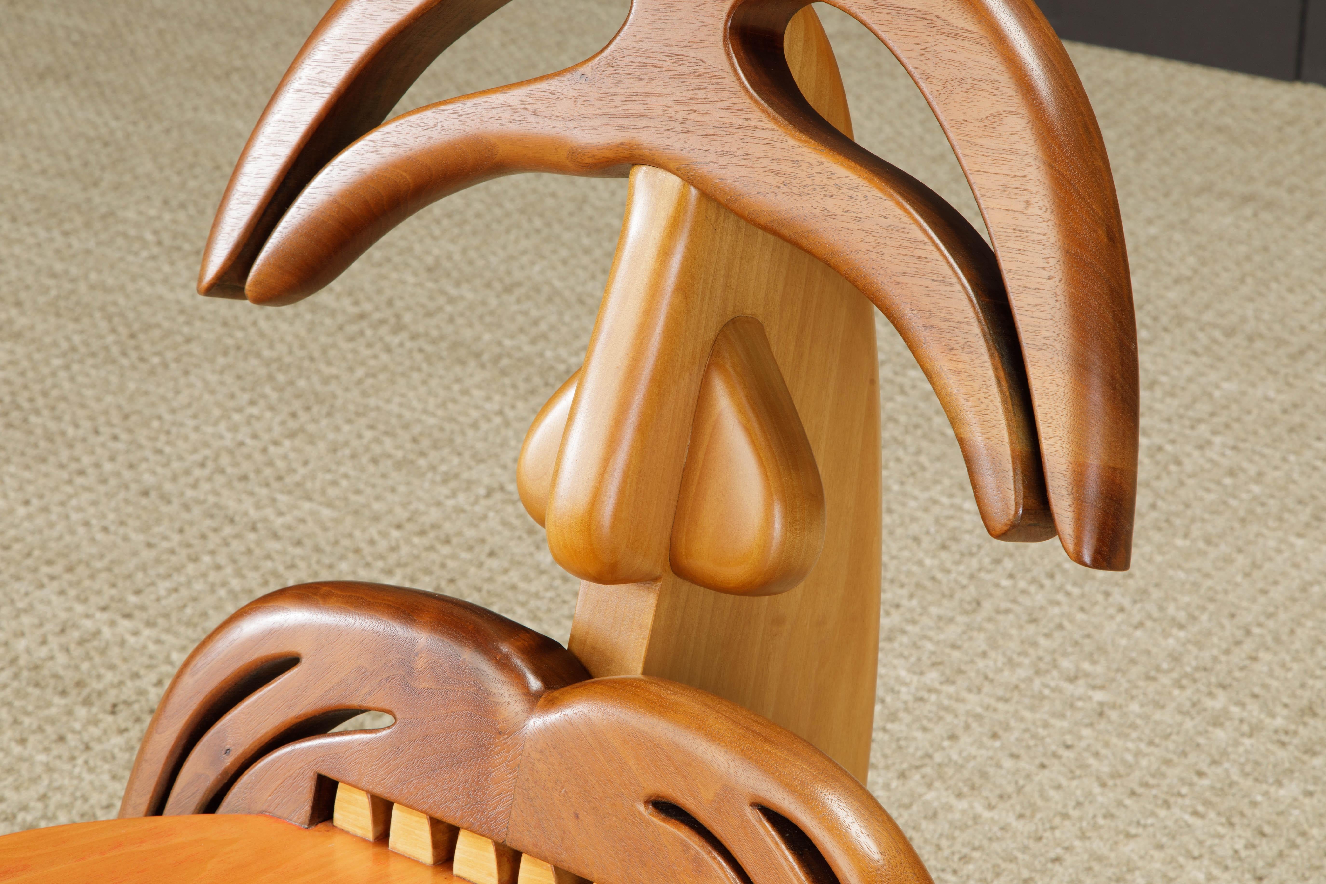 Alan Siegel Post-Modern Craftsman 'Tongue' Chair, signiert und datiert 1981  im Angebot 9