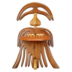Alan Siegel Post-Modern Craftsman 'Tongue' Chair, signiert und datiert 1981