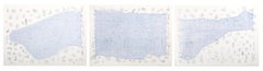 Manhattan Triptych, Set of Three NYC Conceptual Art Lithographs by Alan Sonfist