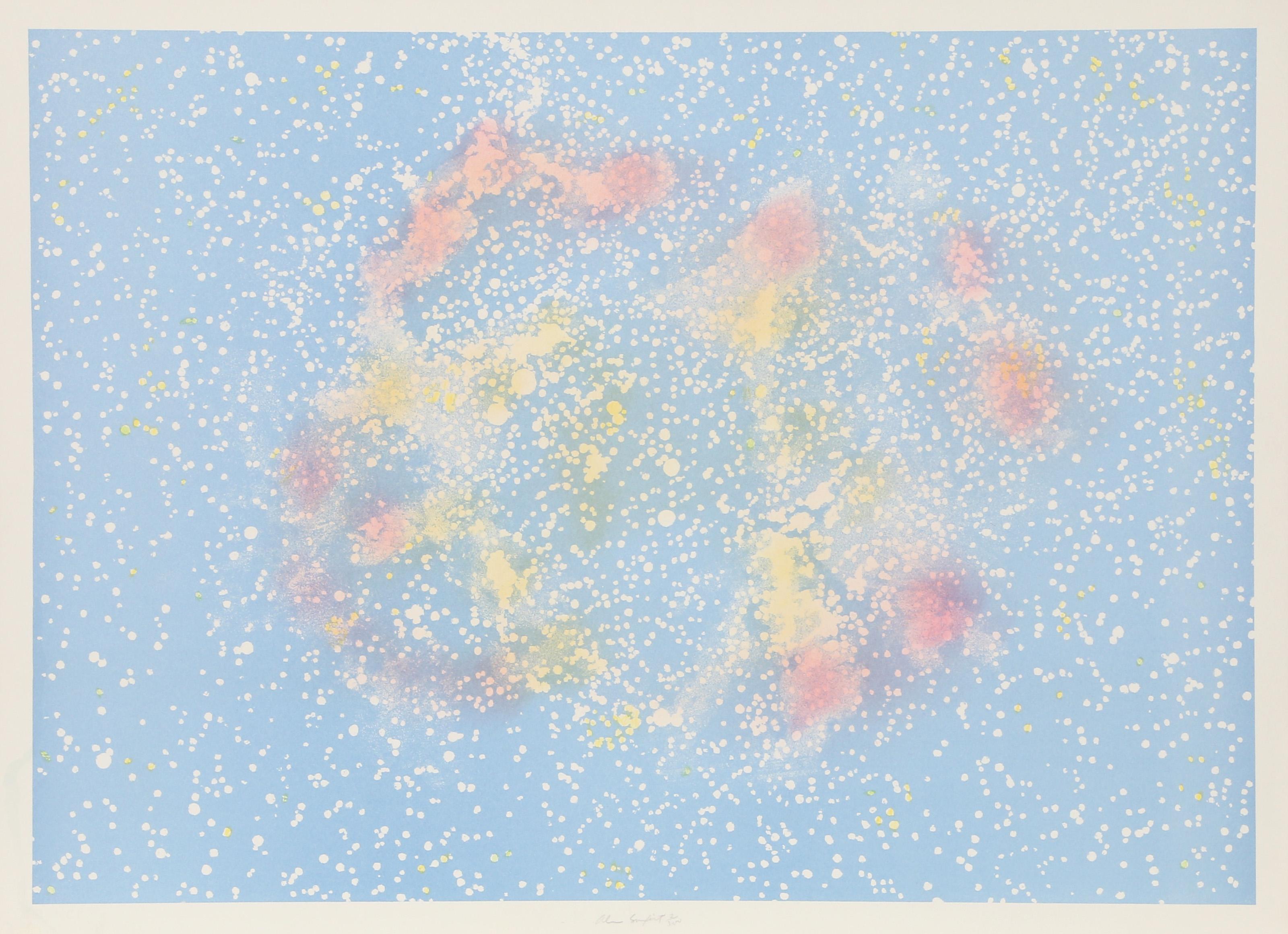 Alan Sonfist, American (1946 - ) - Nebula, Year:  circa 1980, Medium:  Lithograph, signed and numbered in pencil, Edition:  2/300, Image Size:  20 x 27.5 inches, Size:  22  x 30 in. (55.88  x 76.2 cm)