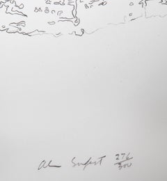 Tree Trunk Series - Green I, Conceptual Lithograph by Alan Sonfist