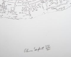 Tree Trunk Series - Orange, lithographie conceptuelle d'Alan Sonfist