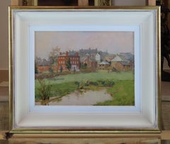 Original Oil on Paper laid on Board, Alan Stenhouse Gourley, P.R.O.I. "The Edge