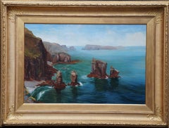 Welsh Pembrokeshire Küstenlandschaft in Wales – Ölgemälde aus der britischen edwardianischen Kunst