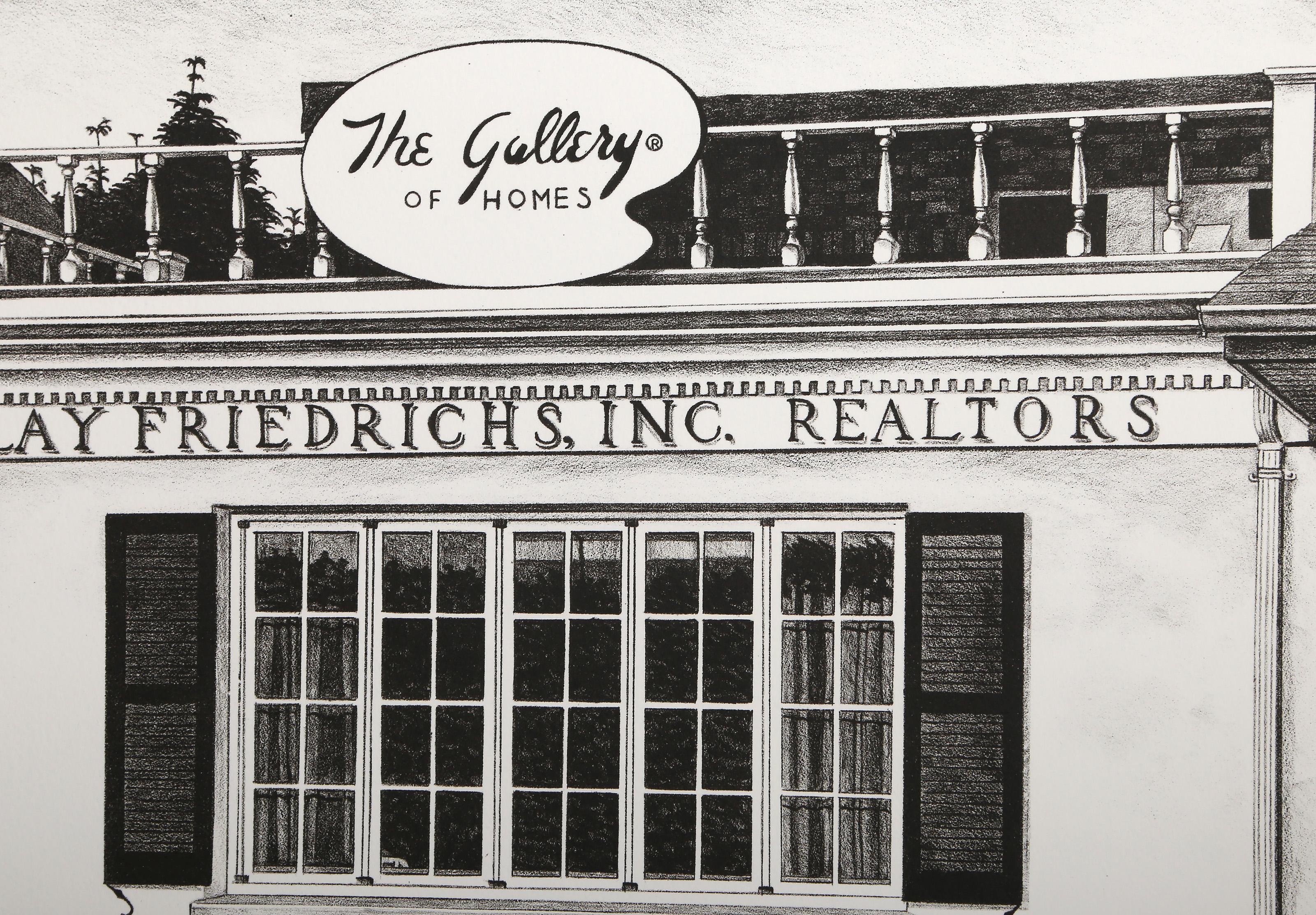 The Gallery of Homes, Photorealist Lithograph by Alan Torey For Sale 1
