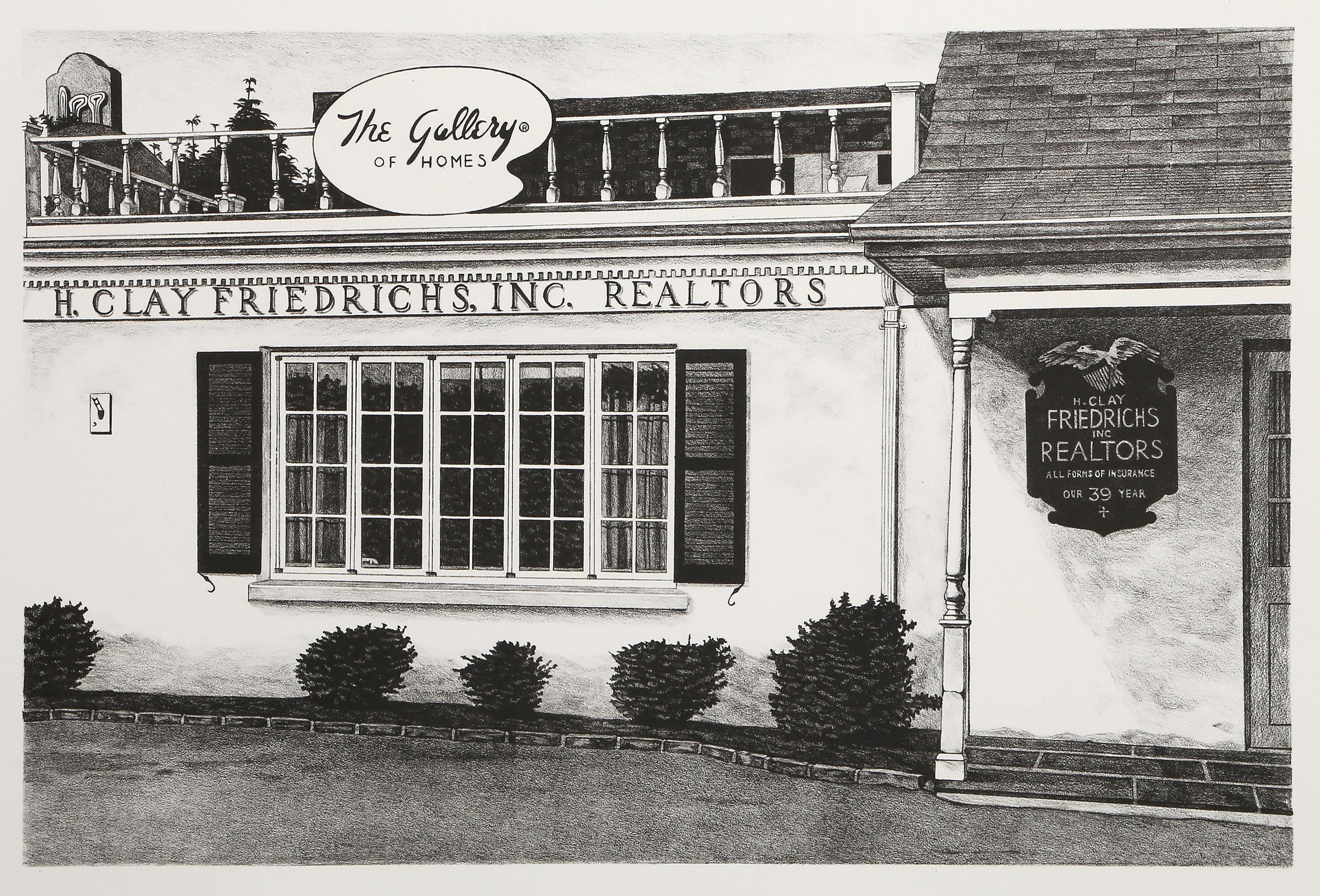 Alan Torey - The Gallery of Homes, Year:  1971, Medium:  Lithograph, signed, numbered and dated in pencil, Edition:  15/150, Image Size:  15.5 x 23.5 inchces, Size:  23 x 31 in. (58.42 x 78.74 cm)