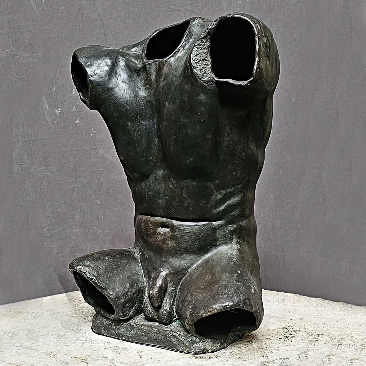 Contemporary Alan Torso Bronze Sculpture For Sale
