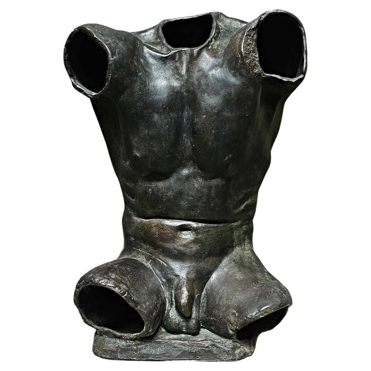 Alan Torso Bronze Sculpture For Sale