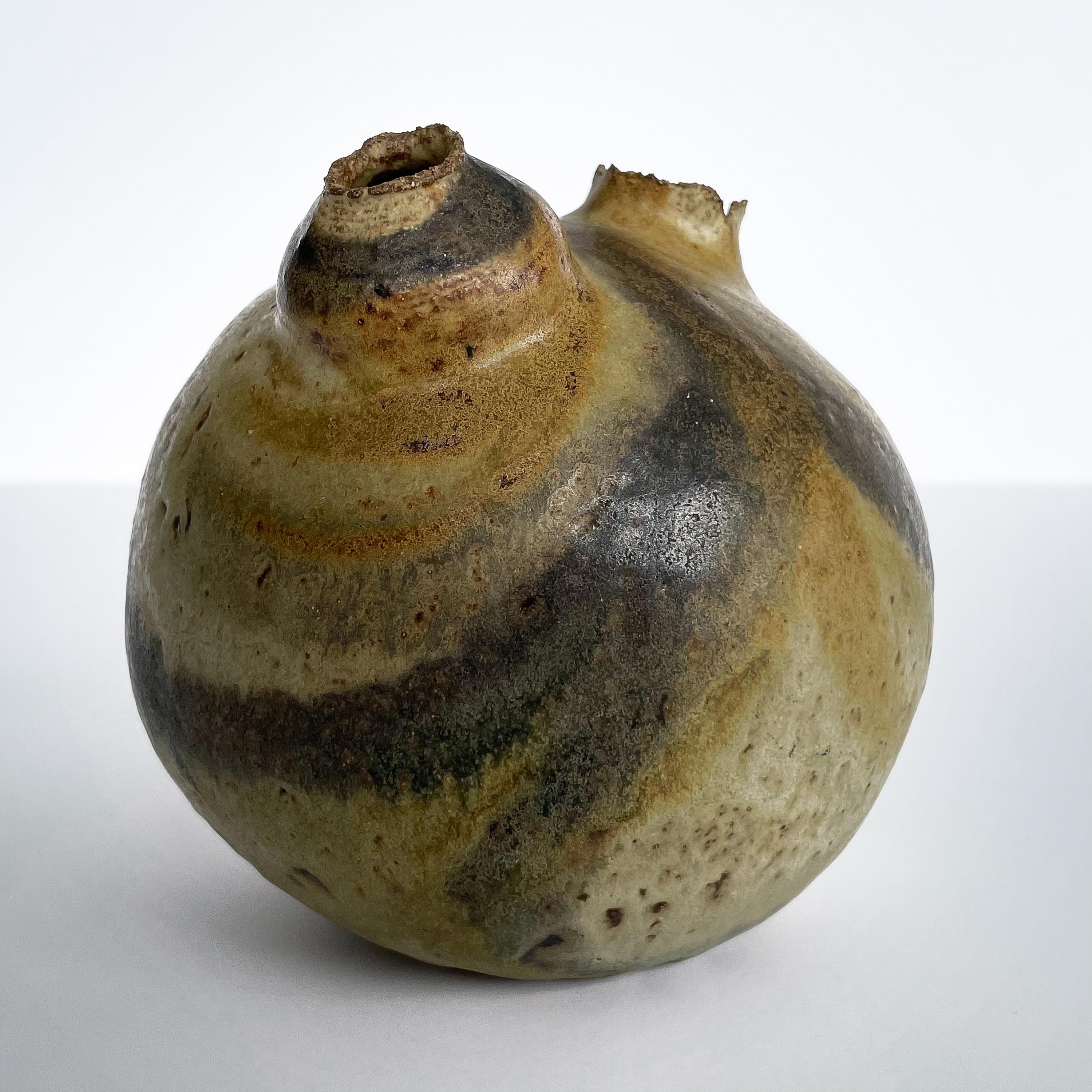 Alan Wallwork Stoneware Sculptural Studio Vase 10