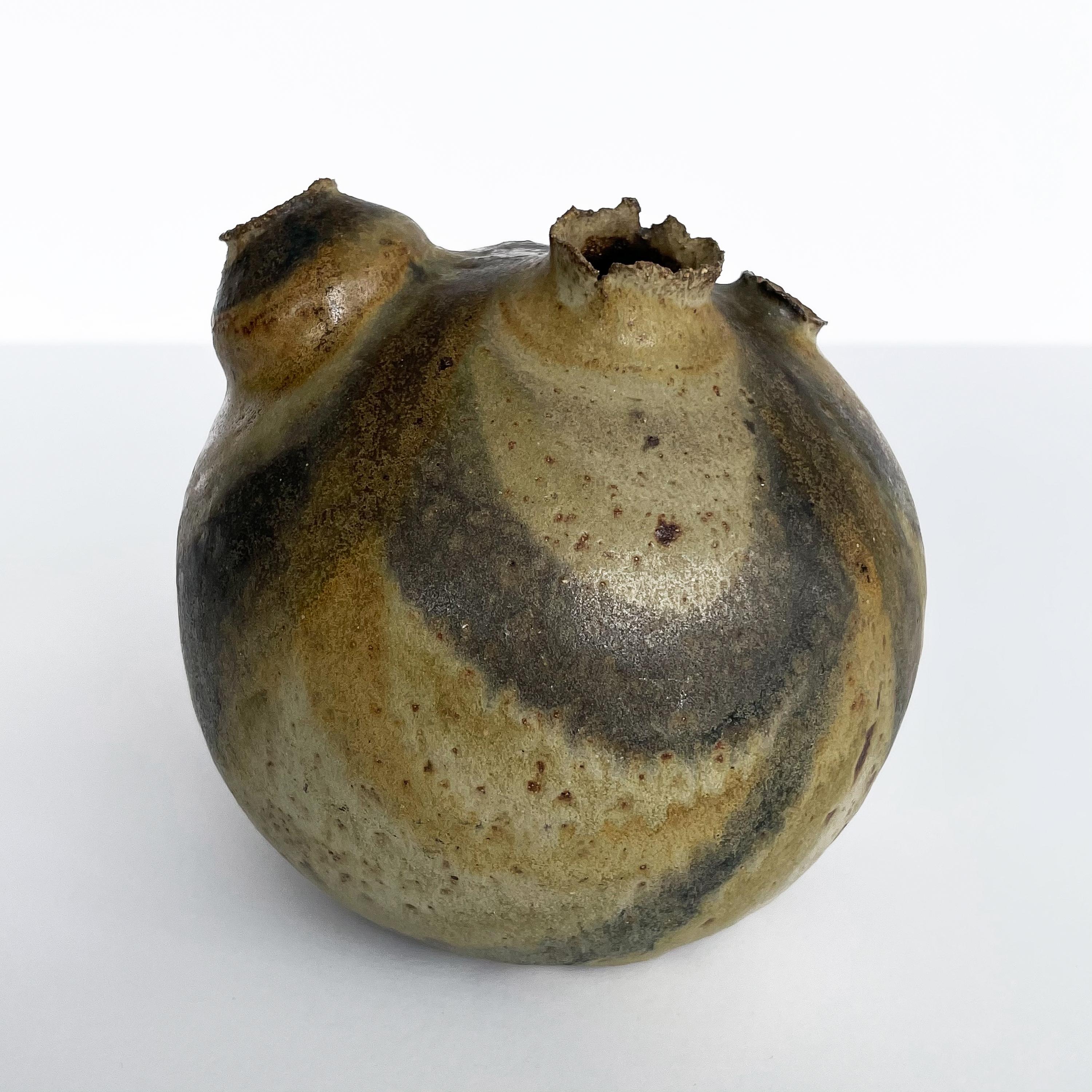 Alan Wallwork Stoneware Sculptural Studio Vase 1