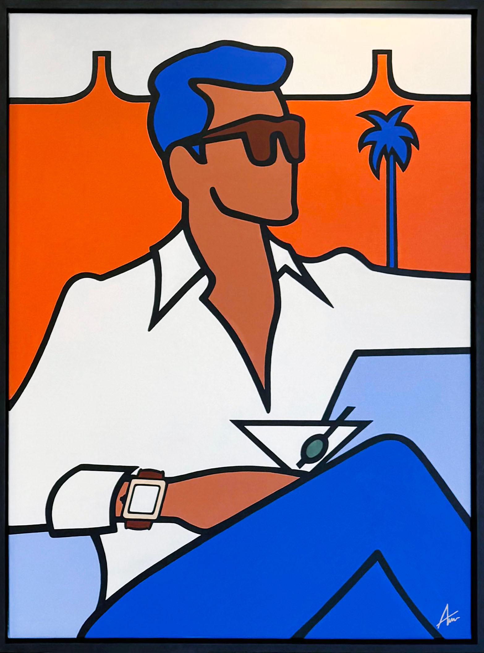 Alan Walsh "Martini O
Clock Sir" Unikat/Originalgemälde auf Leinwand
