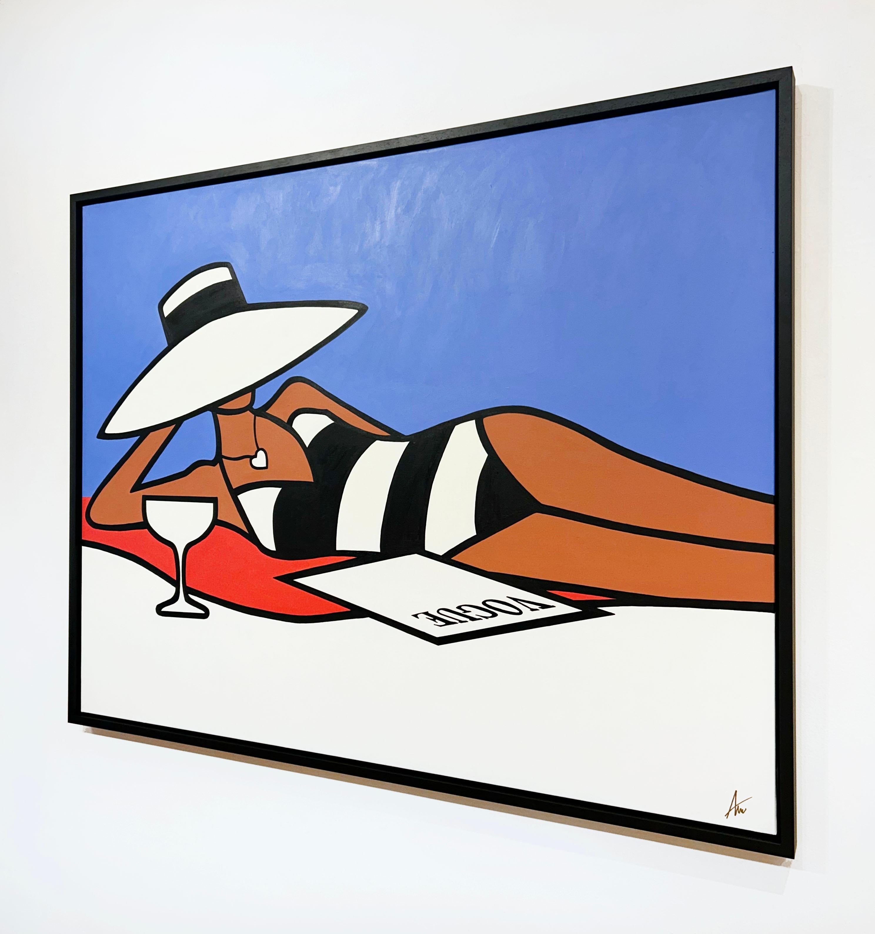 Künstler:  Walsh, Alan
Titel:  Champagner und Vogue
Datum:  2025
Medium:  Acryl auf Leinwand
Ungerahmt Abmessungen:  44.75