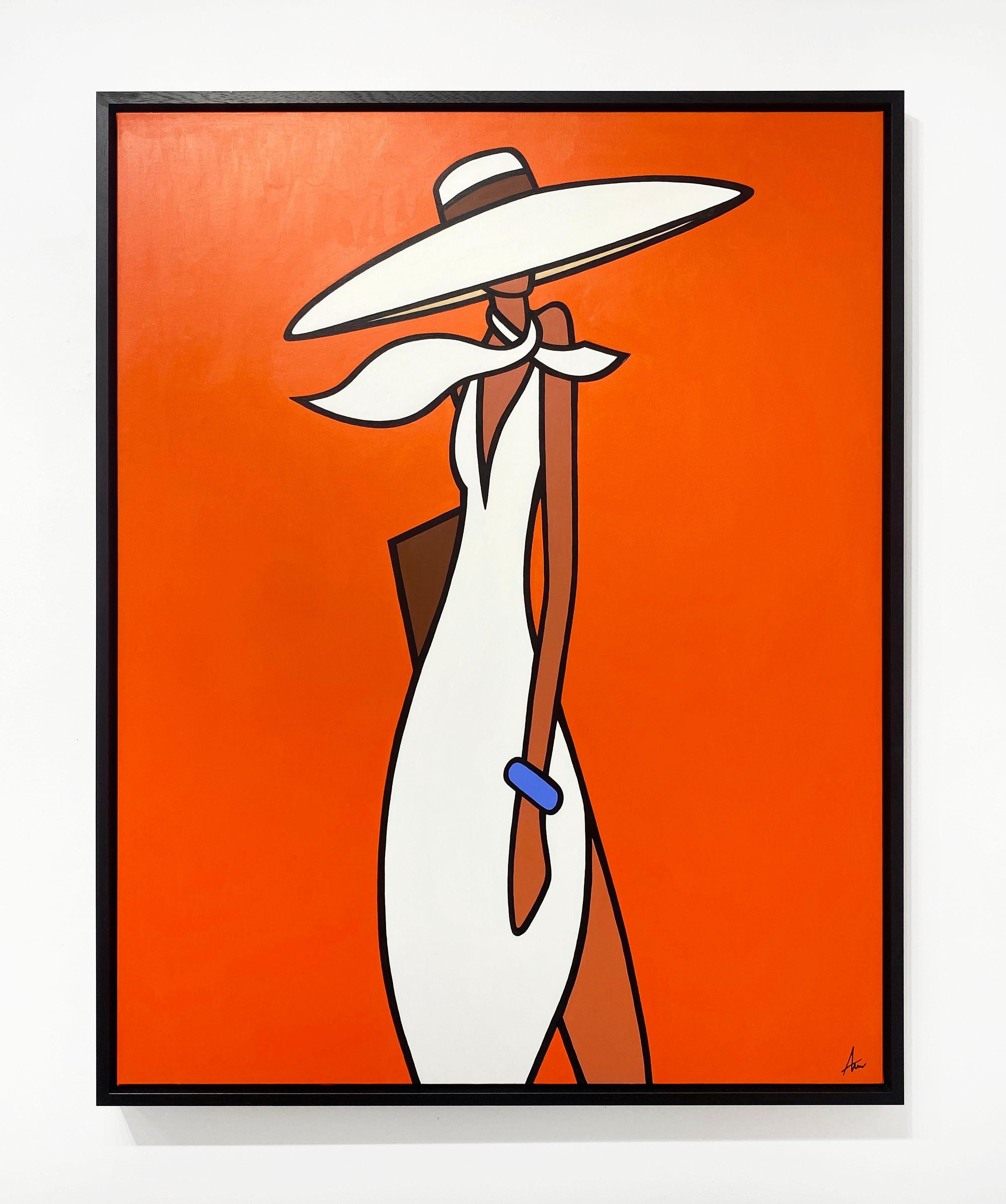 Sunset Pose - Painting by Alan Walsh