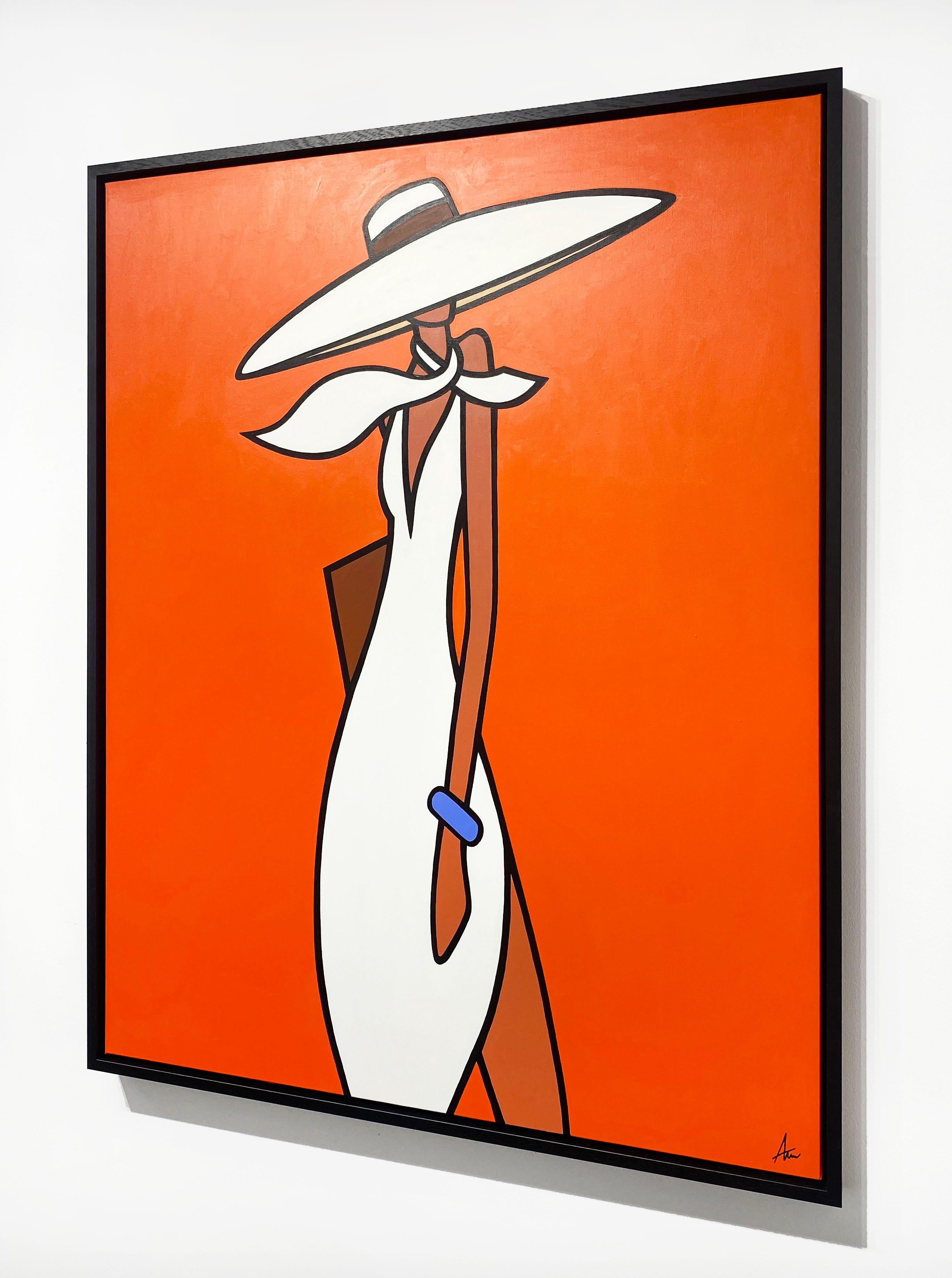 Sunset Pose - Contemporary Painting by Alan Walsh