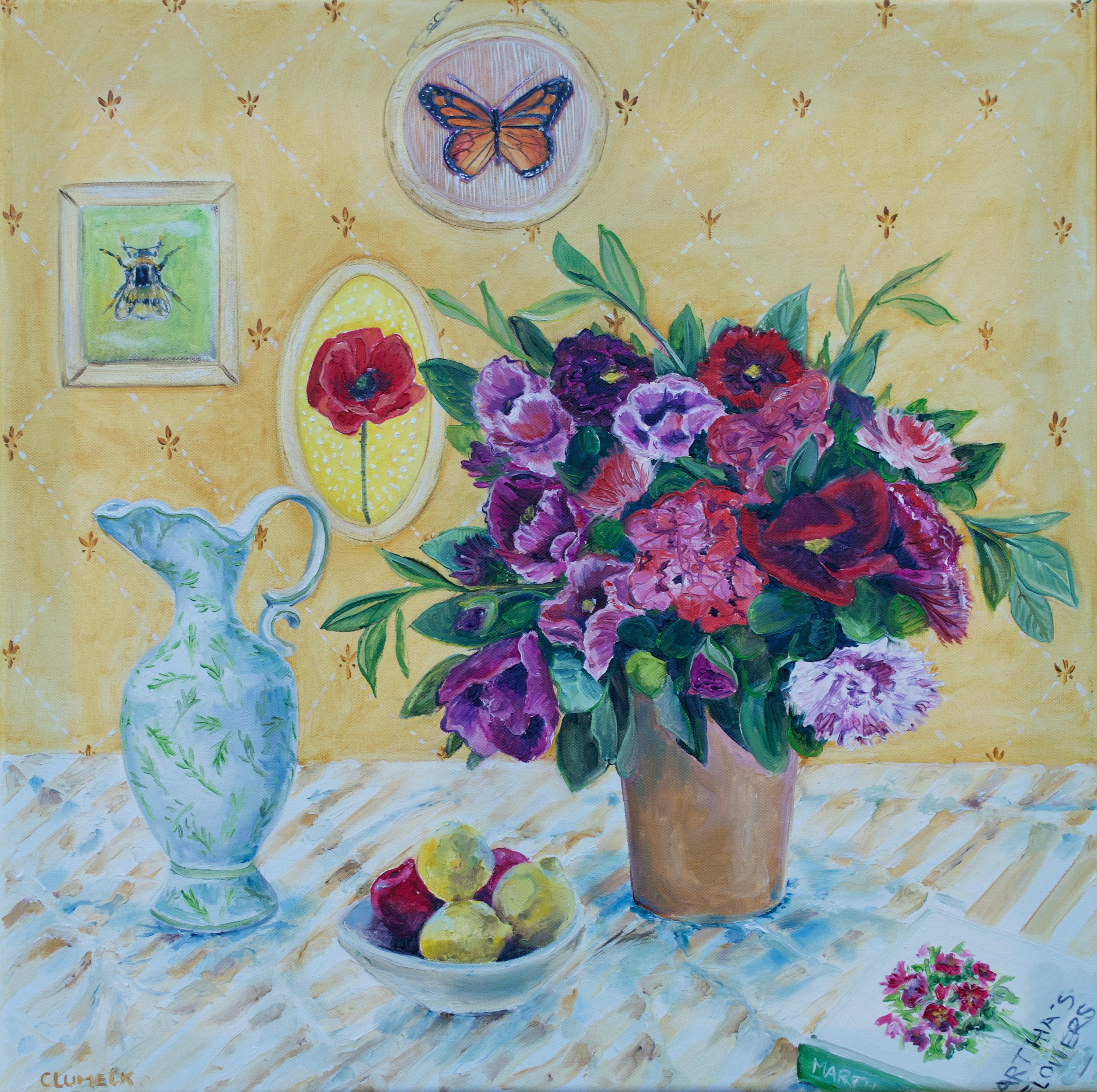 Alana Clumeck Still-Life Painting - Cozy Comfort, Oil Painting