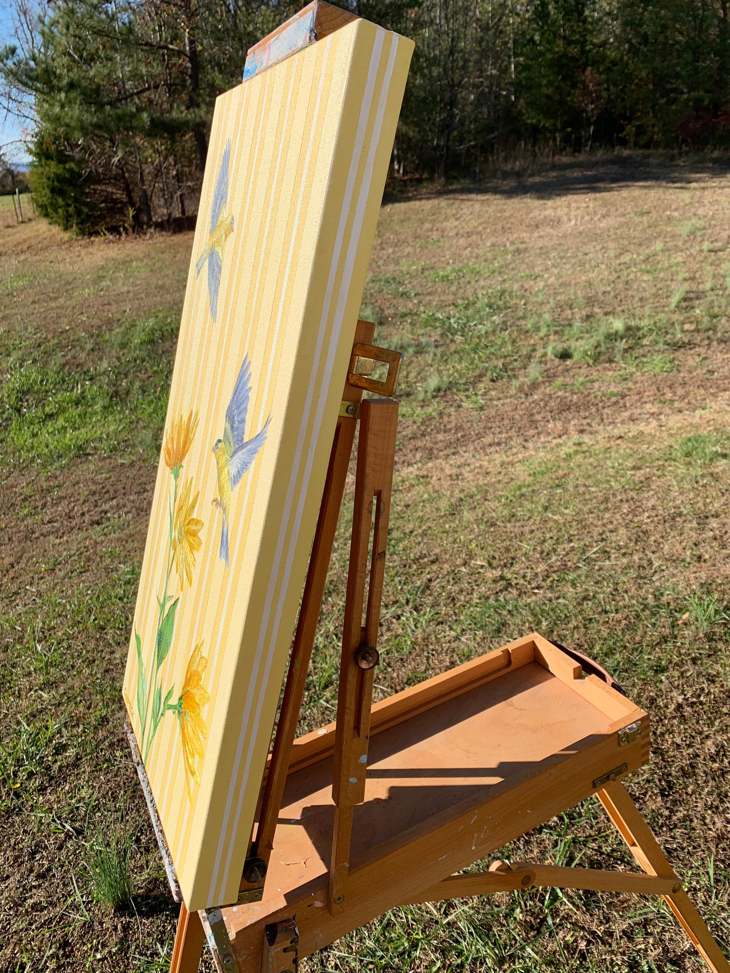 Vuelo dorado, Pintura al óleo - Painting de Alana Clumeck