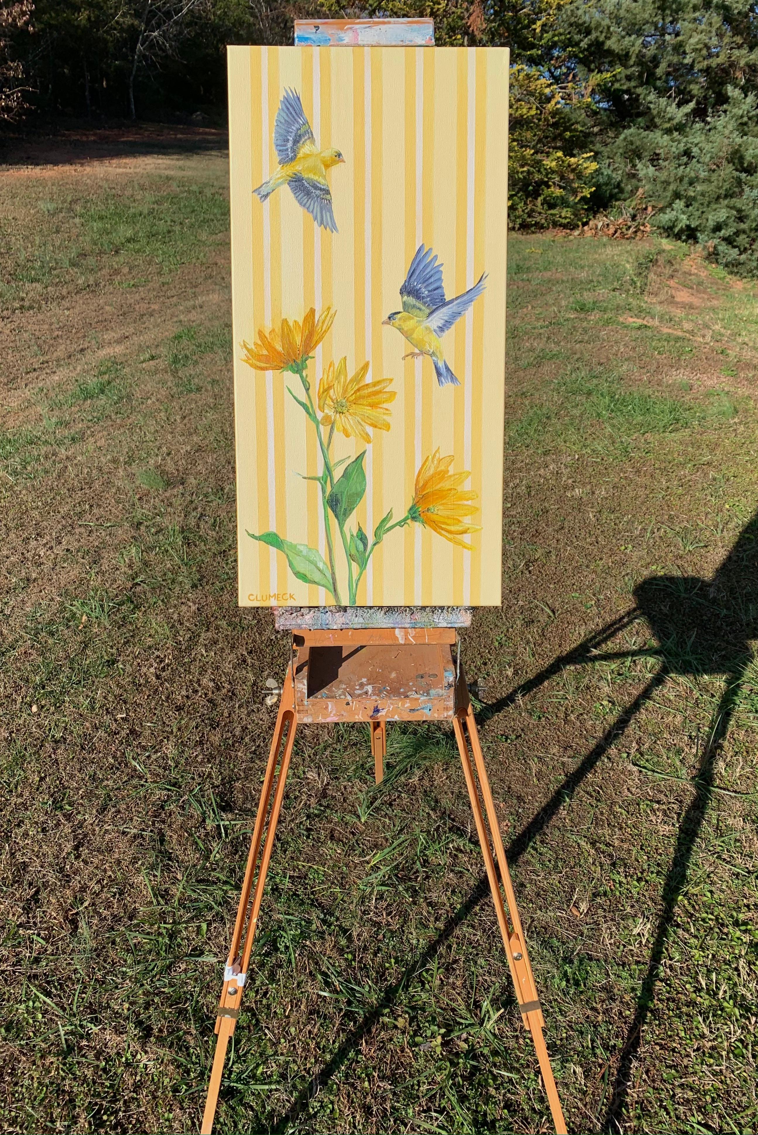 Vuelo dorado, Pintura al óleo - Painting Contemporáneo de Alana Clumeck