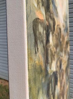 Descenso majestuoso, Pintura al óleo